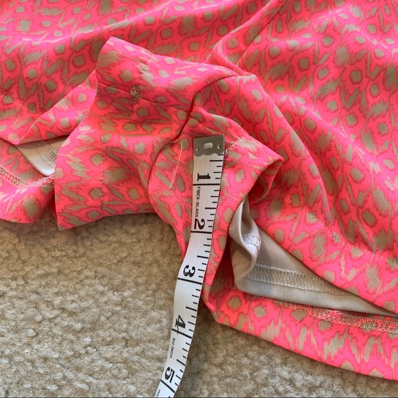 BUTTONS Geometric Print Neon Pink Romper—SZ. Lg - Picture 7 of 10